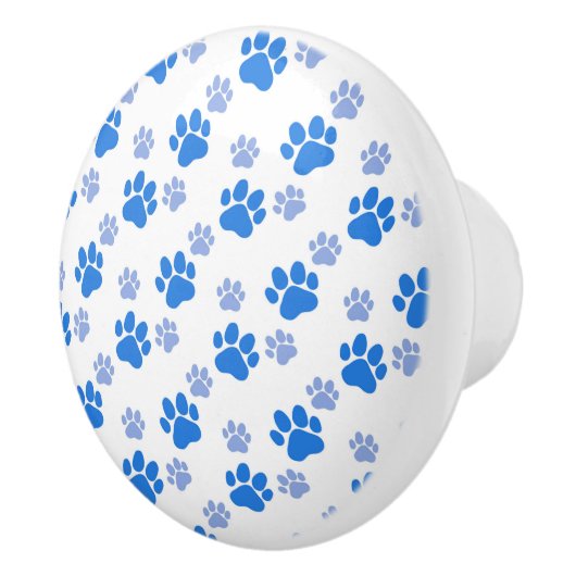 Dog Paw Print Simple Animal Lover Cute Puppies Keramische Knop (Rechts)
