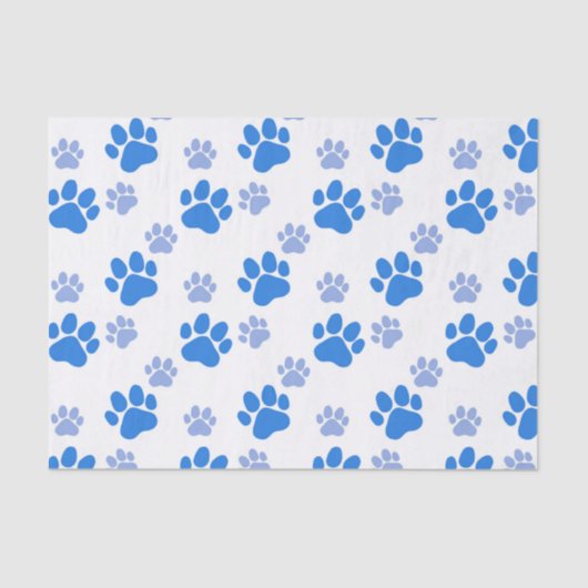 Dog Paw Print Simple Animal Lover Cute Puppies Tissuepapier (Voorkant)