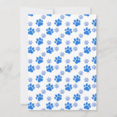 Dog Paw Print Simple Dierenvriend Cute Puppies Bedankkaart (Voorkant)