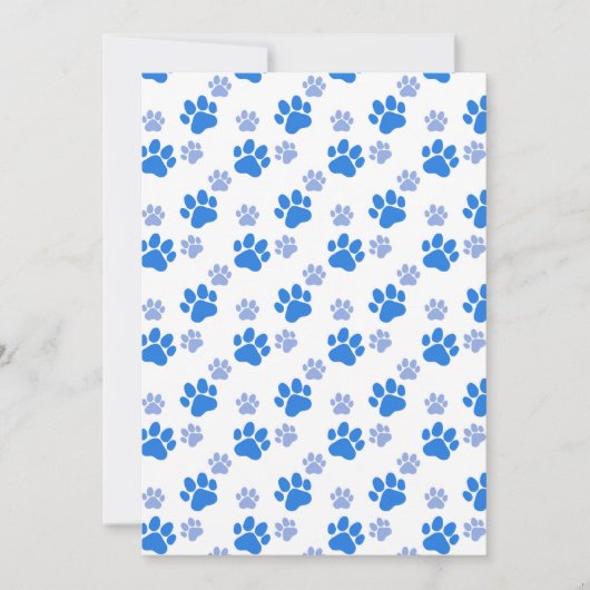 Dog Paw Print Simple Dierenvriend Cute Puppies Bedankkaart (Voorkant)