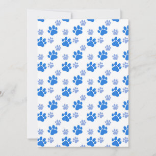 Dog Paw Print Simple Dierenvriend Cute Puppies Bedankkaart