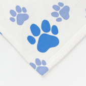 Dog Paw Print Simple Dierenvriend Cute Puppies Fleece Deken
