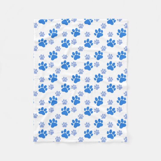 Dog Paw Print Simple Dierenvriend Cute Puppies Fleece Deken (Voorkant)