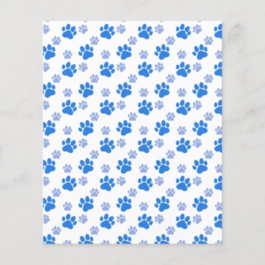 Dog Paw Print Simple Dierenvriend Cute Puppies Flyer (Achterkant)