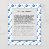 Dog Paw Print Simple Dierenvriend Cute Puppies Flyer (Voorkant)