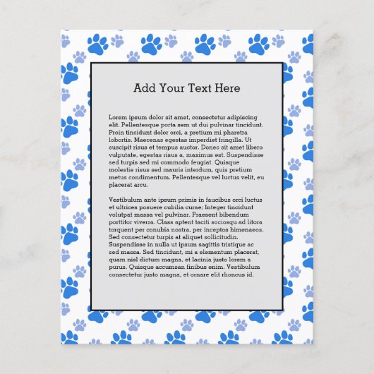 Dog Paw Print Simple Dierenvriend Cute Puppies Flyer (Voorkant)