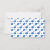 Dog Paw Print Simple Dierenvriend Cute Puppies Notitiekaartje (Voorkant)