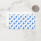 Dog Paw Print Simple Dierenvriend Cute Puppies Notitiekaartje (Voorkant / Achterkant in situ)