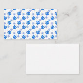 Dog Paw Print Simple Dierenvriend Cute Puppies Notitiekaartje (Voorkant / Achterkant)