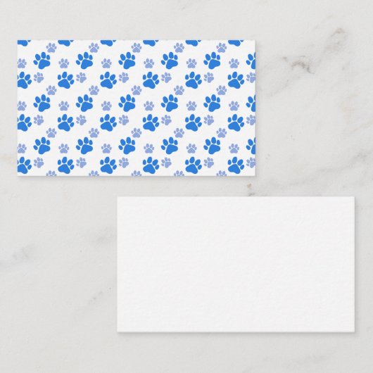 Dog Paw Print Simple Dierenvriend Cute Puppies Notitiekaartje (Voorkant / Achterkant)