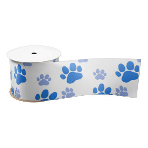 Dog Paw Print Simple Dierenvriend Cute Puppies Satijnen Lint