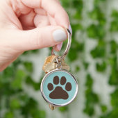 Dog Paw Print Sleutelhanger (Hand)
