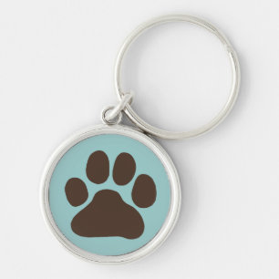 Dog Paw Print Sleutelhanger