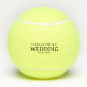 Dog Paw Print Wedding Favor Tennisballen (Achterkant)