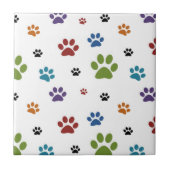 Dog Paw Printerbestand Tegeltje (Voorkant)