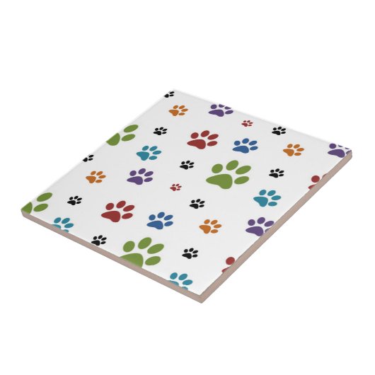 Dog Paw Printerbestand Tegeltje (Zijkant)