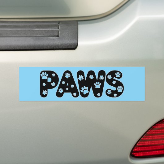 Dog Paw-printers Bumpersticker (Op auto)