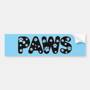 Dog Paw-printers Bumpersticker