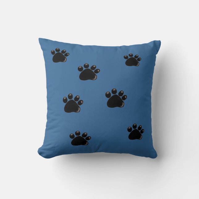 Dog Paw-printers Kussen (Voorkant)