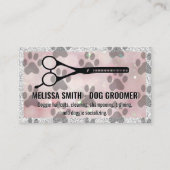 Dog Paw-printers | Logo schaar Visitekaartje (Voorkant)