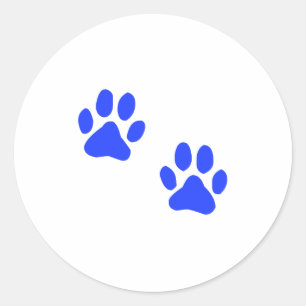 Dog Paw-printers Ronde Sticker