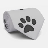Dog Paw-printers Stropdas (Opgerold)