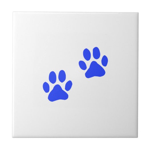 Dog Paw-printers Tegeltje (Voorkant)
