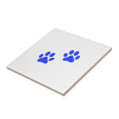 Dog Paw-printers Tegeltje (Zijkant)