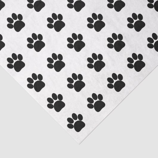 Dog Paw-printers Tissuepapier (Detail)