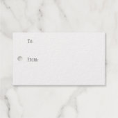 Dog Paw Printert Pet Friendly Custom Silver Cadeaulabels (Achterkant (horizontaal))