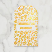 Dog Paw Prints Aangepast Cadeaulabels (Voorkant)
