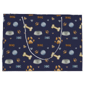 Dog Paw Prints and Botten Cute Groot Cadeauzakje (Achterkant)