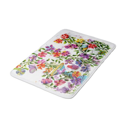 DOG PAW PRINTS BIRD BATH BADMAT (Gekanteld)
