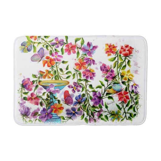 DOG PAW PRINTS BIRD BATH BADMAT (Voorkant)