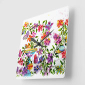 DOG PAW PRINTS BIRD BATH VIERKANTE KLOK (Hoek)