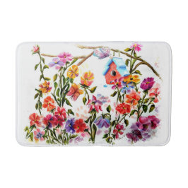 DOG PAW PRINTS BIRD HOUSE BADMAT