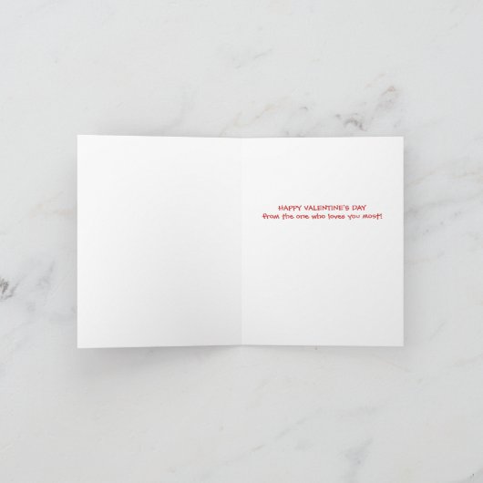 Dog Paw Prints Hart Valentijnsdag Liefde Kaart (Binnen)