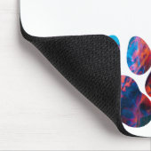 Dog Paw Prints - Inkt in water Muismat (Hoek)