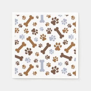 Dog Paw Prints Patroon Servet