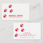 Dog Paw Prints - Pet Business - Visitekaartje (Voorkant / Achterkant)