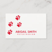 Dog Paw Prints - Pet Business - Visitekaartje (Voorkant)