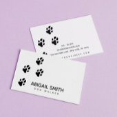 Dog Paw Prints - Pet Sitter of Dog Walker Visitekaartje