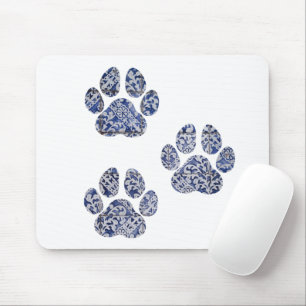 Dog Paw Prints - Portugese tegels Muismat