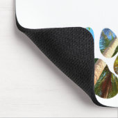 Dog Paw Prints - Tropische handpalmen Muismat (Hoek)