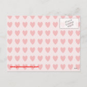 Dog Paw Prints Valentijn Love Heart Feestdagenkaart (Achterkant)