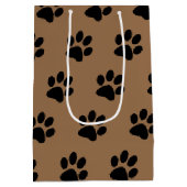 Dog Paw prints verjaardag van huisdier Medium Cadeauzakje (Achterkant)