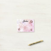 dog paw prints watercolor design personalized  post-it® notes (Op bureau)