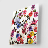 DOG PAW PRINTS WATEREN KAN VIERKANTE KLOK (Hoek)