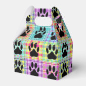 Dog Paw Quilt Patroon Print Aangepast Bedankdoosjes (Voorkant Zijde)