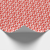 Dog Paw Rood en wit Cadeaupapier (Hoek)